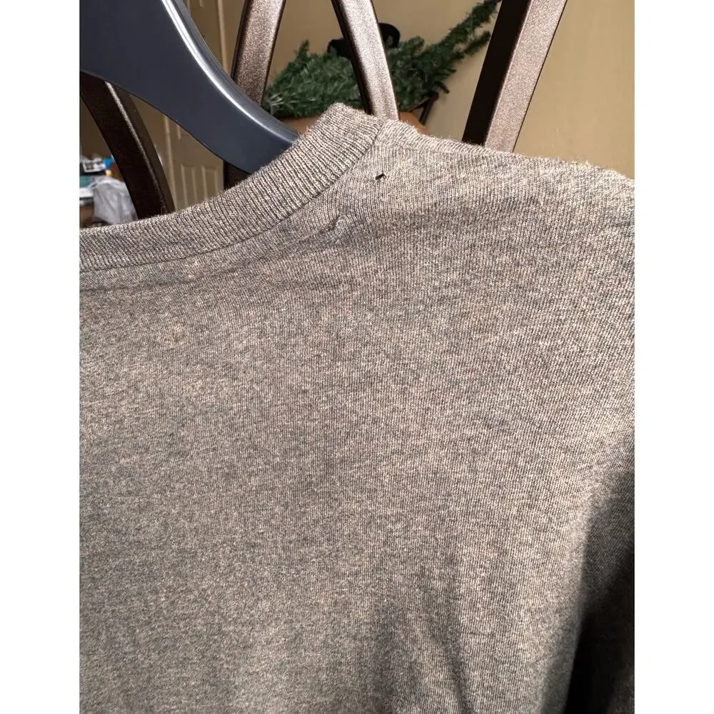 Polo Ralph Lauren Long Sleeve Pocket T-Shirt Men’s Medium Gray Crewneck Logo Tee